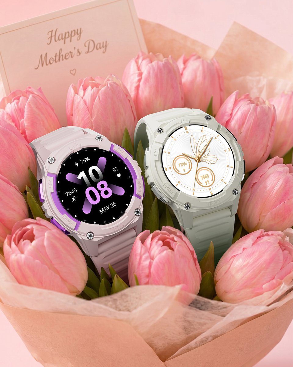 kospet_official's tweet photo. Celebrate HER Day with TANK S2.
Strong. Resilient. Unstoppable. Just like every mom. 💪
We wish every mom a joyful Mother’s Day! 💖
#KOSPET #TANKS2 #smartwatch #MothersDay #MomPower #MothersDayGift https://t.co/LBZdg20E8U