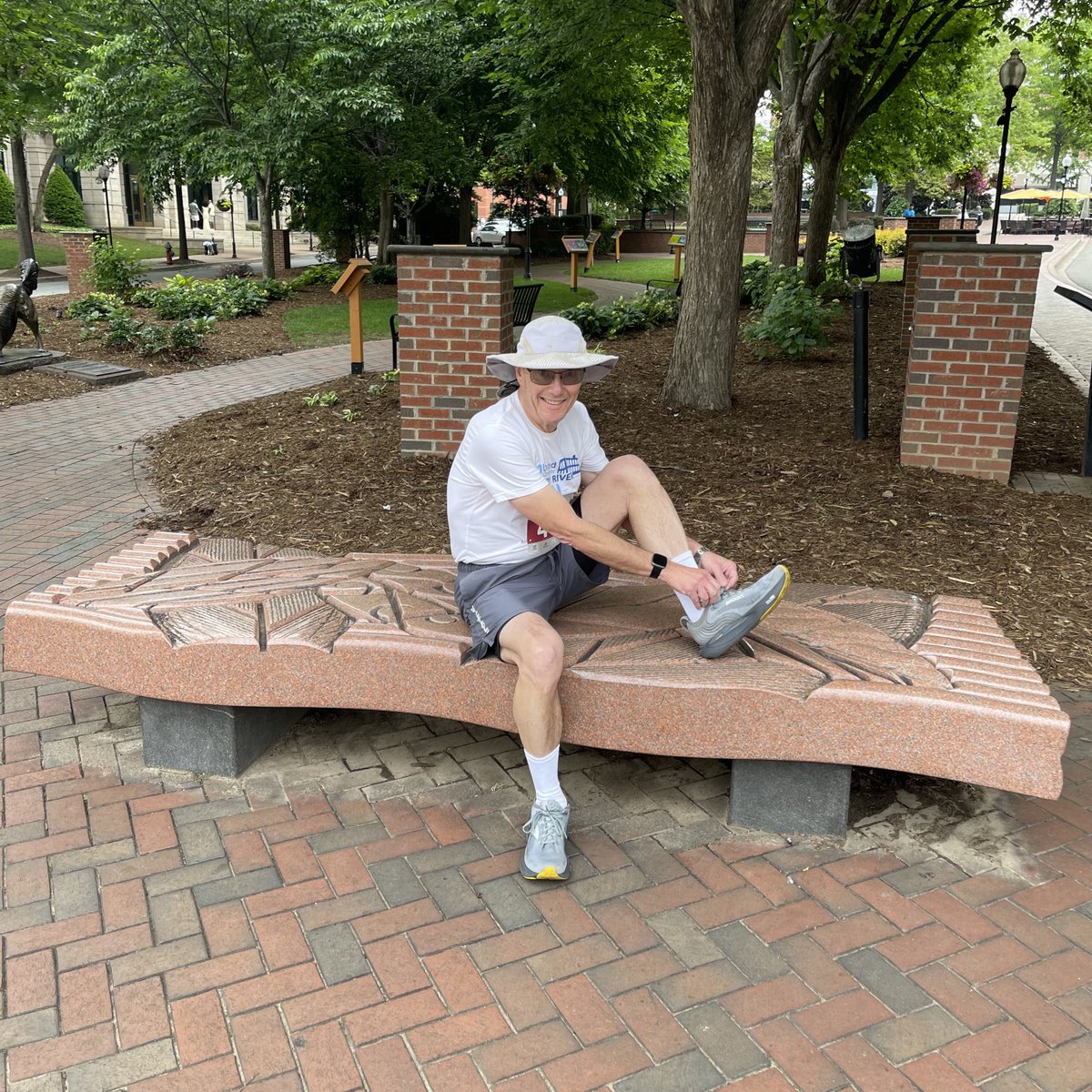 BillMcAbee2's tweet photo. This morning I ran the Love Where You Live 10k in Spartanburg, SC. It featured a long climb up from the lake at Duncan Park to the Mary Black Trail. I finished with a time of 1:04:08.41 and a pace of 10:19. This was good enough for four place in my age group. https://t.co/ISMVuFQjHb