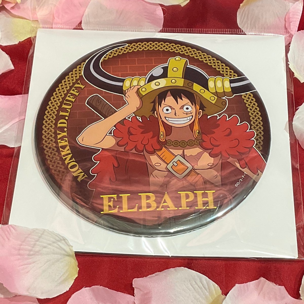 オススメ商品】麦わらストア限定 ELBAPH ビッグ缶バッジ モンキー・D