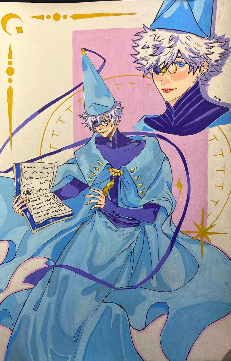 sza_03's tweet photo. Added more soul to this one. Swapping the palette to blue was a risk, but I think he looks even better this way. 🎨✨
Medium: Acrylics
#qifrey #watchhatatelier  #anime #fanartㅤㅤㅤㅤ #art  #trending https://t.co/pDlhdMbYGm