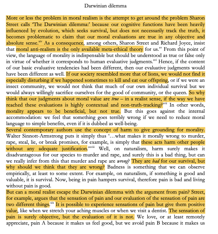 aquavitae96's tweet photo. 91% of atheists accept evolutionary theory. If evolutionary theory is true, and the human brain that makes ethical decisions is a biological organ subject to evolutionary development and pressures, the only objective meta-ethical framework available to atheists is evolutionary ethics, which is morally repugnant. https://t.co/5NK07Pwo8n
