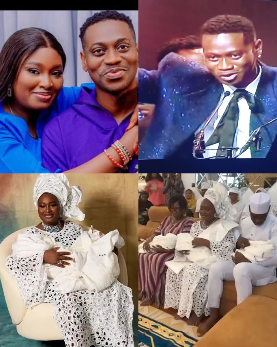 godwinibe's tweet photo. “This award is dedicated to the woman who make me chase my dream. The woman who gave me my 3 kings.” 🥺❤️
#Lateef Adedimeji melts hearts as he dedicates his 2026 #AMVCA victory to his wife Mo Bimpe, appreciating her role in his journey and family life. https://t.co/Gqd36XXaXo