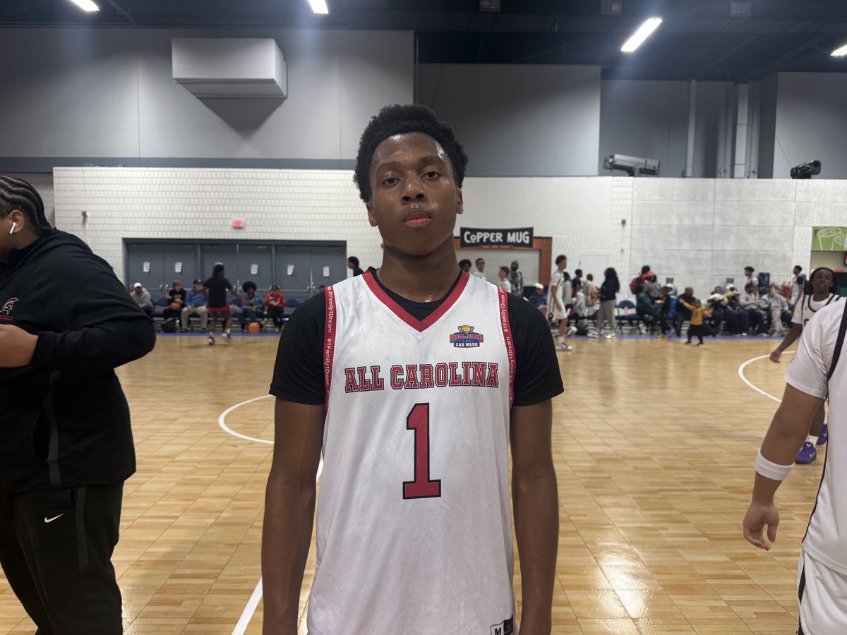 TeamAllCarolina's tweet photo. Game 2 
All Carolina 65
Team Breakout Wright 49

#1 C. Simmons 15pts 1reb 4ast
#2 J. Autry 11pts 3reb 2ast 1stl 
#3 J. McCandies 18pts 1reb 1ast 1blk
#4 R. Daniels 8pts 3reb 3ast 4stl 1blk 
#5 A. Durant 8pts 11reb 2ast 5stl 
#10 J. Vernon 5pts 6reb 4ast 3stl https://t.co/6jhu2Y8ddJ