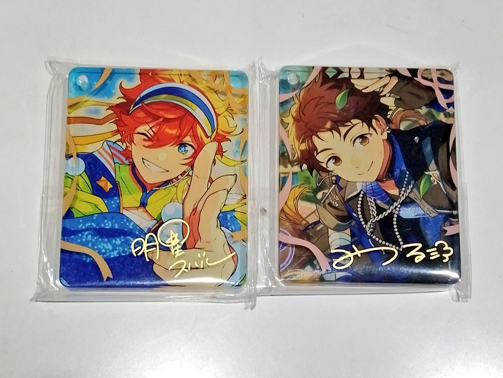 az8azuki's tweet photo. 【交換】あんスタ アニカフェ あんさんぶるスターズ

〈所持〉スバル  光  渉  弓弦  ゆうた  敬人  巽

〈希望〉コロッタ→なずな
缶バッジ→真緒  みか  なずな  零  薫  夏目  ジュン  一彩  燐音 

名古屋手渡し(平日夜のみ)
または郵送でお願いします https://t.co/gdxB3NpHn5