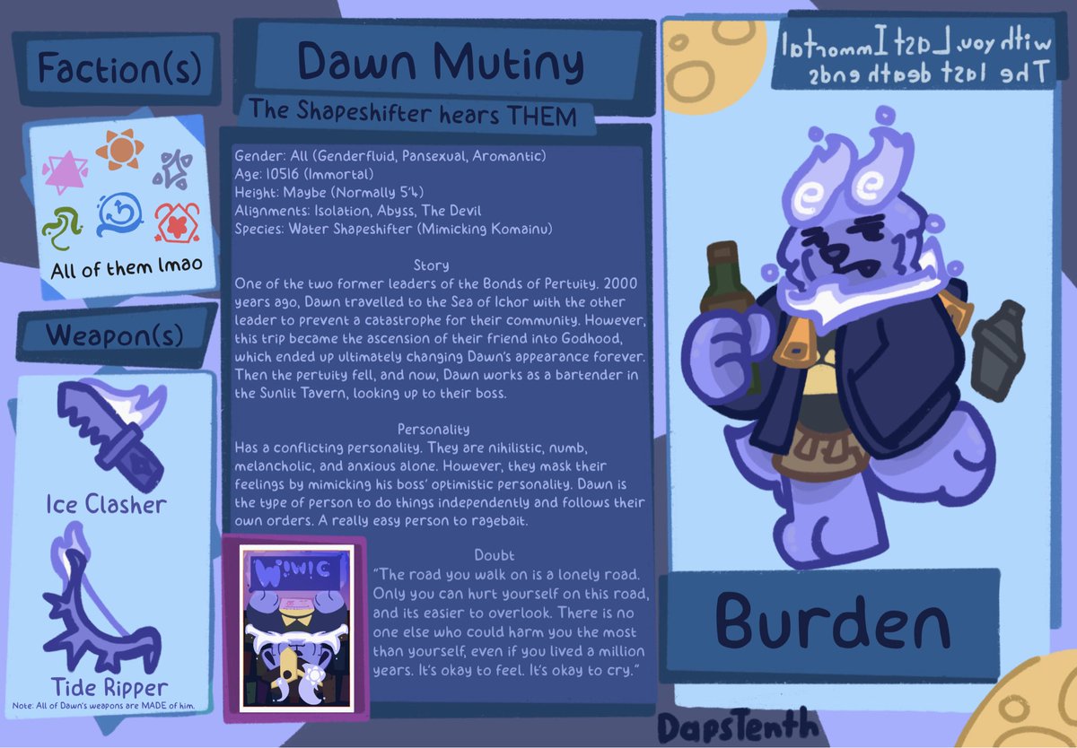 DapsTenth's tweet photo. smallposting but ive been making a few reference sheets knowing artfight is right around the corner so hhh

also because i have an artblock and got nothing to do rather than write about my ocs https://t.co/JpbbhGFsMW