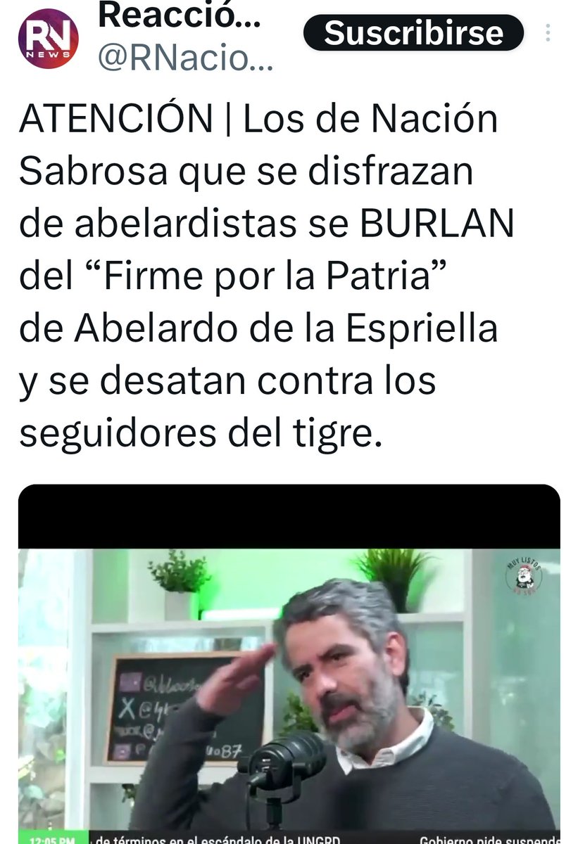 ZetaPatry's tweet photo. @luvelez4eor Luis Carlos que clase de personas tienes en tu noticiero? Diego Santos  burlándose de los defectos físicos de un influencer de Abelardo! Y este payaso de Julio  Cesar Iglesias burlándose con sus amiguitos de una forma vulgar de Abelardo presidente con su saludo de FIRMES?🤔 https://t.co/sTPzxw3H2s