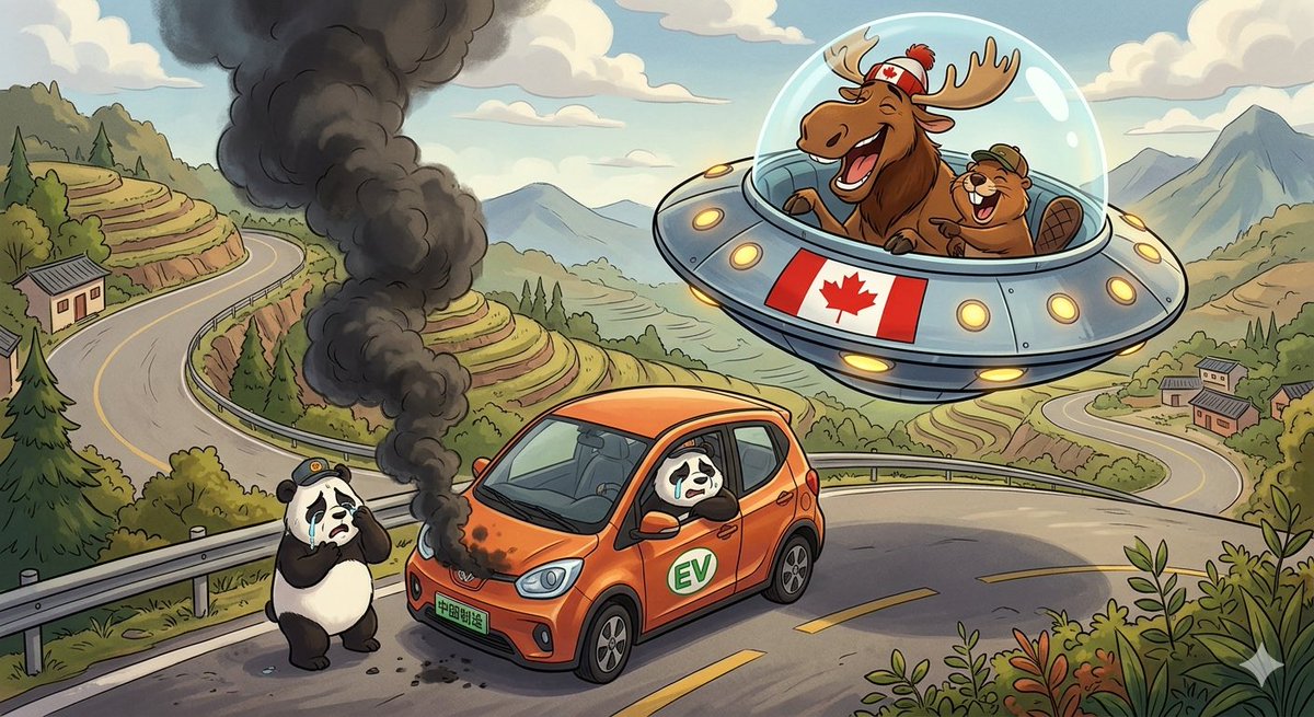 MapleBirdArch's tweet photo. @WhiteLionJesus Eh, China’s full stop on self-driving cuz Baidu’s a disaster? Like a clumsy moose trying to autopilot through the Rockies—total wipeout, eh? Panda clowns can’t hack it! 🇨🇦😂 https://t.co/HHtPInt0kK