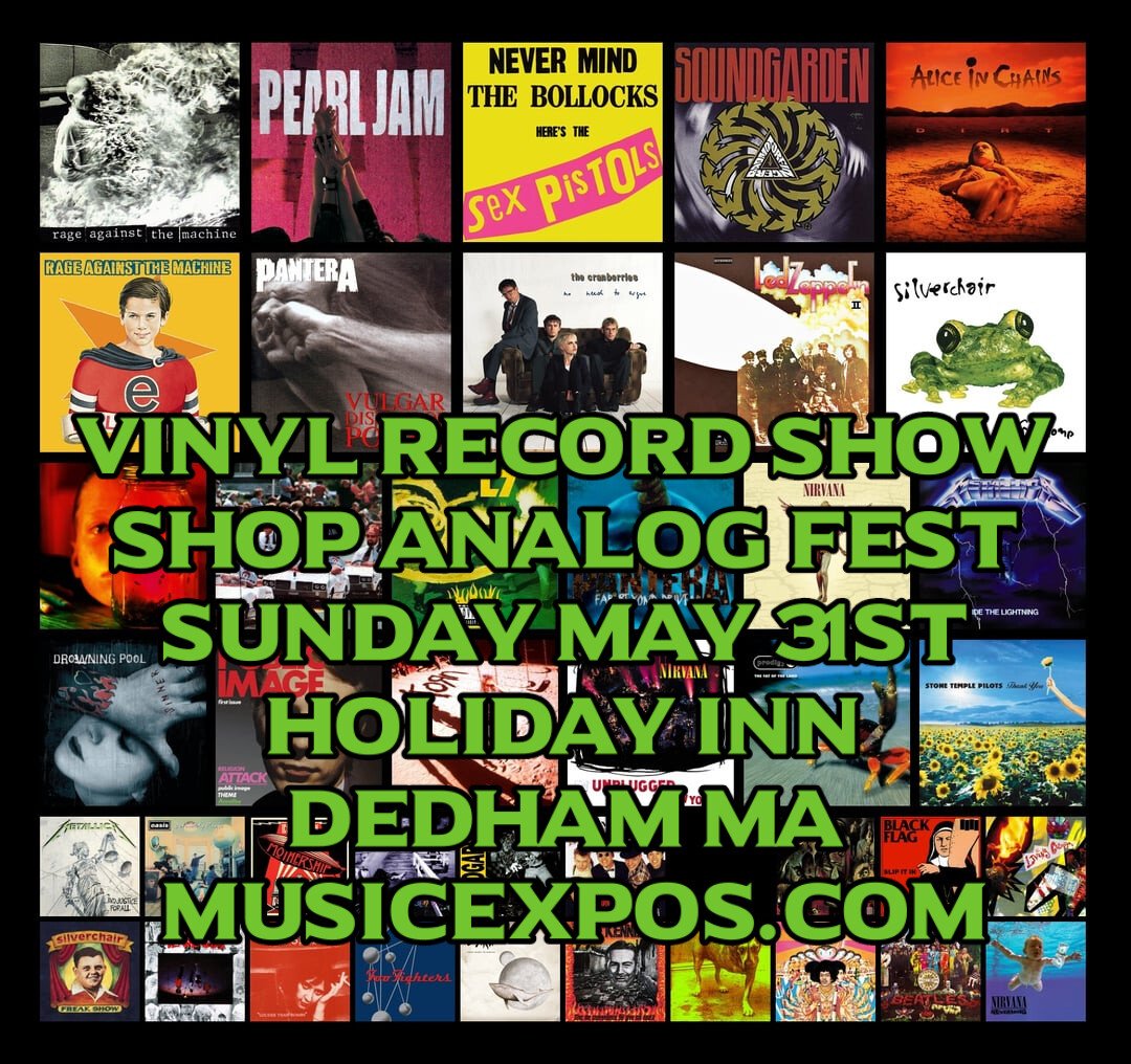 VinylRecordShow's tweet photo. Dedham MA Vinyl Record Show on Sunday May 31st at the Holiday Inn 55 Ardiane Rd 10am-3pm all ages event in the Grand Ballroom. All music styles. Parking on site is free! See https://t.co/8G9Mn3sADj for all show details. https://t.co/ez3oloWzmg