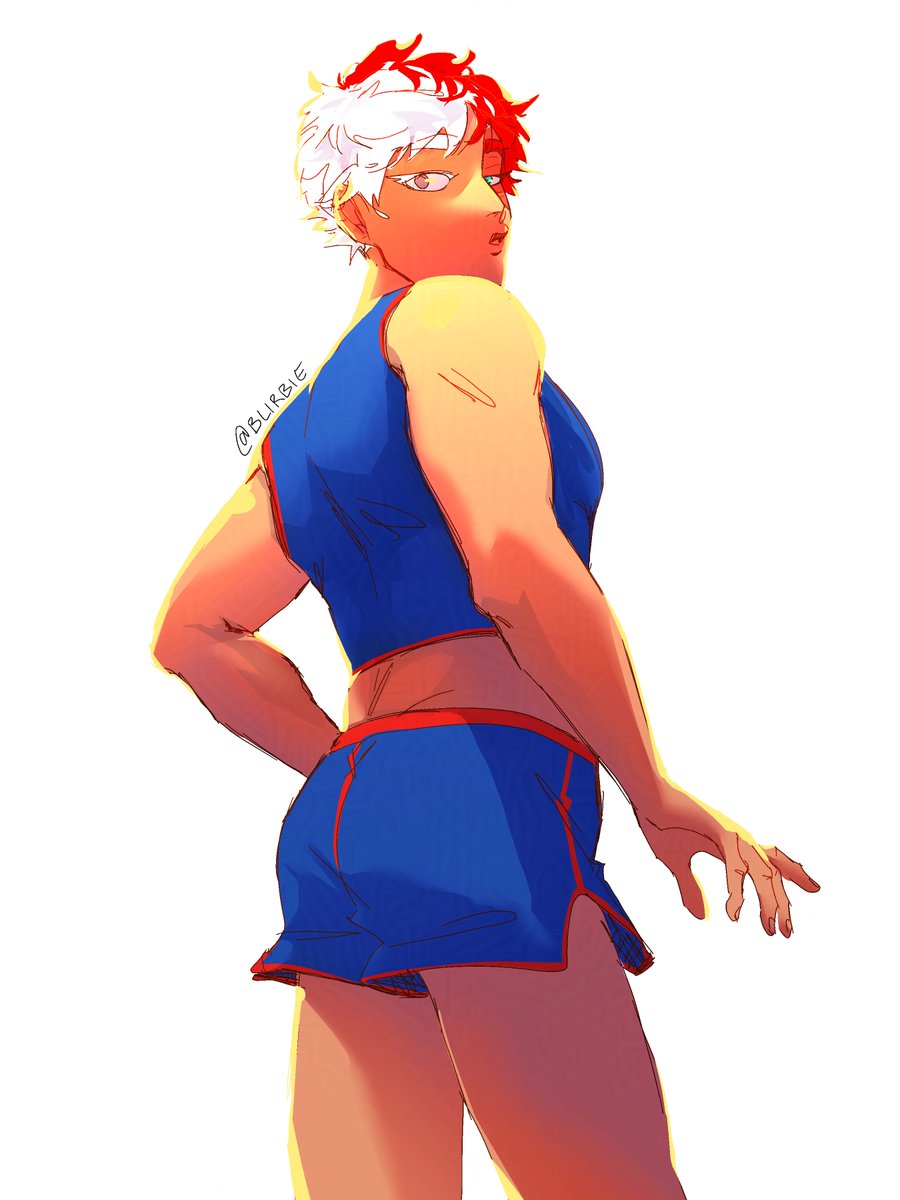 blirbie's tweet photo. modeling his own sportswear

#BNHA #TodorokiShouto https://t.co/aV3zK5jLUO