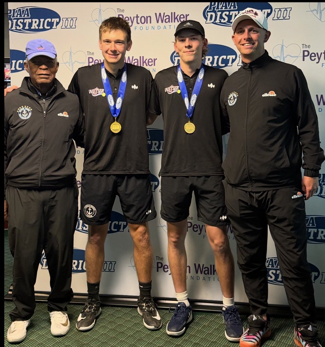 Weiser10is's tweet photo. 2026 DISTRICT 3 DOUBLES CHAMPIONS: Owen Hunt &amp; John Tharp. The Weiser duo defeated Berks Catholic in 6-3 6-1 in the District 3 doubles final match to claim the championship.This is Weiser’s second straight District 3 Doubles Title @CWScoutsSports @ConradWeiserHS @Conradweiserasd https://t.co/IVySY1myZ1