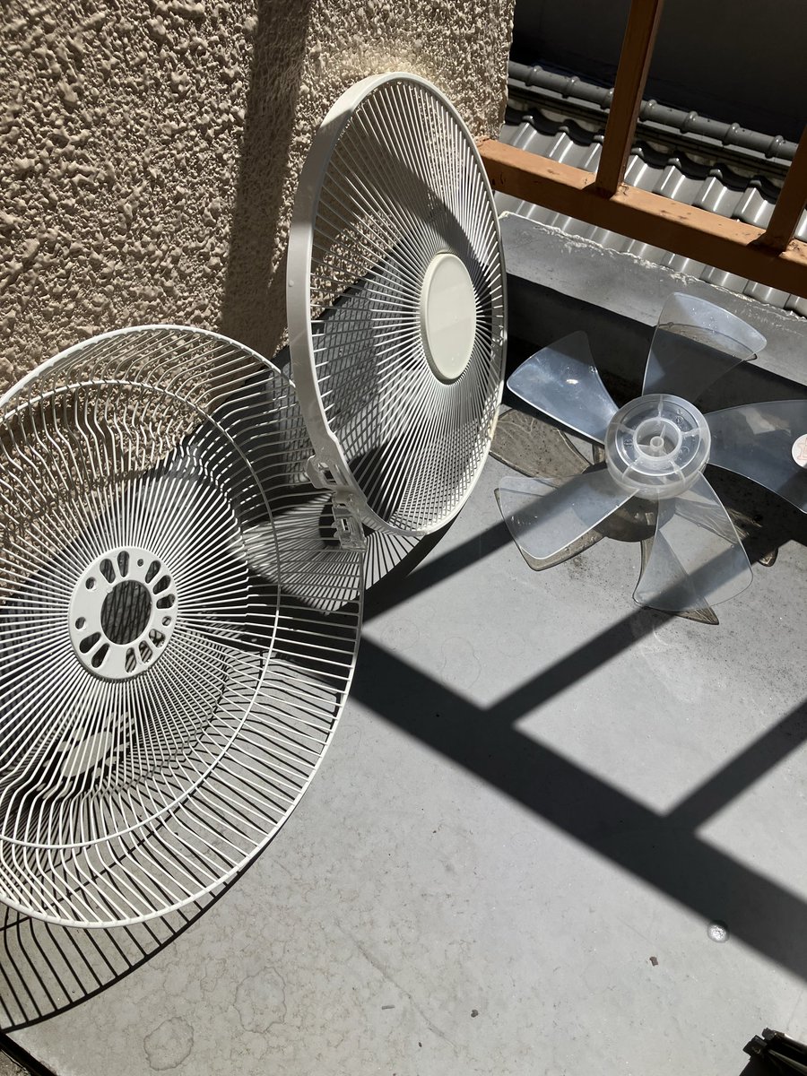 扇風機 ワンダー765 #マグサン 扇風機、早めに出して掃除しました。