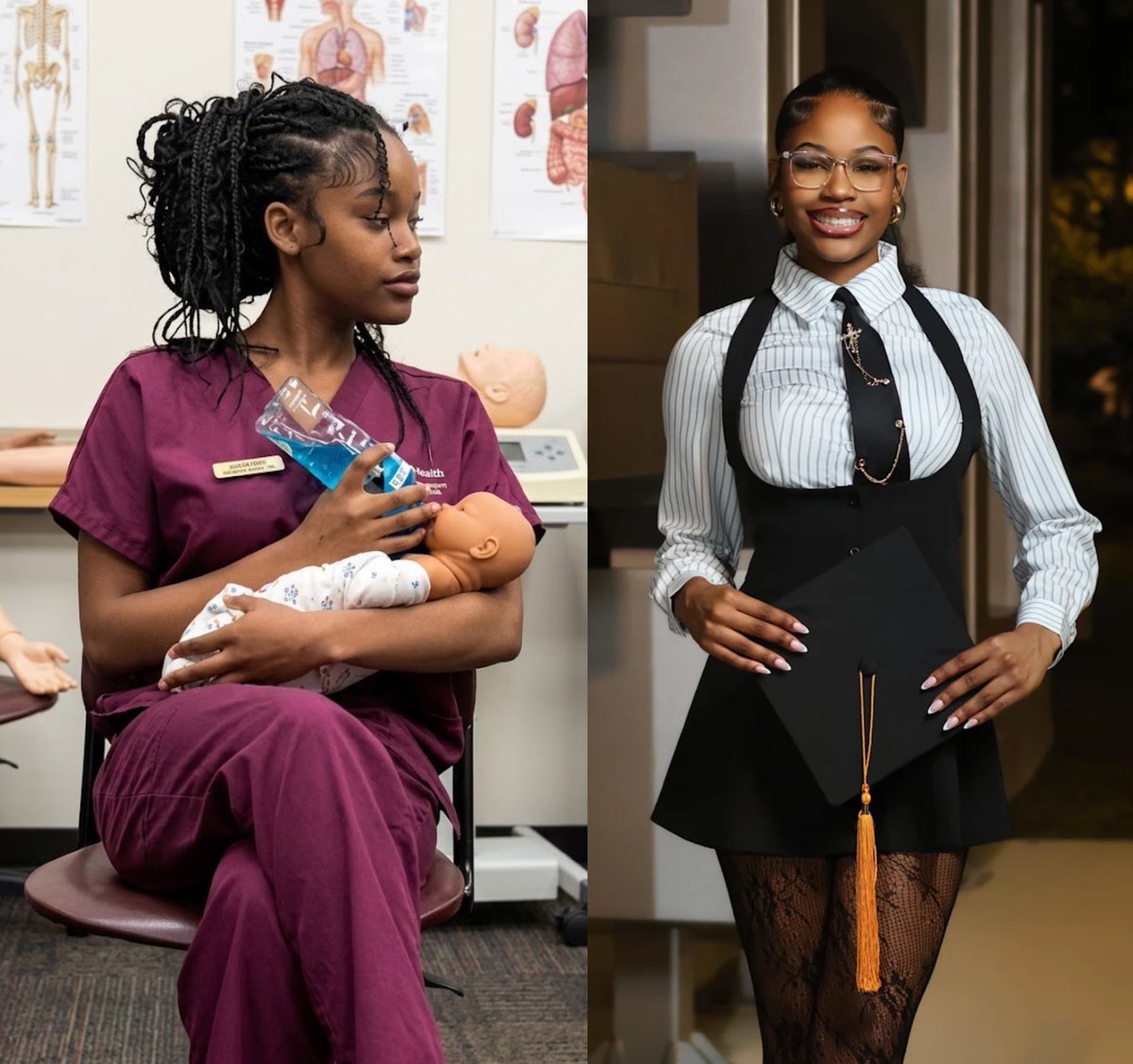 18-year-old Demetria Coley makes history as Florida State University College of Nursing’s youngest graduate 👏🏾🎓
