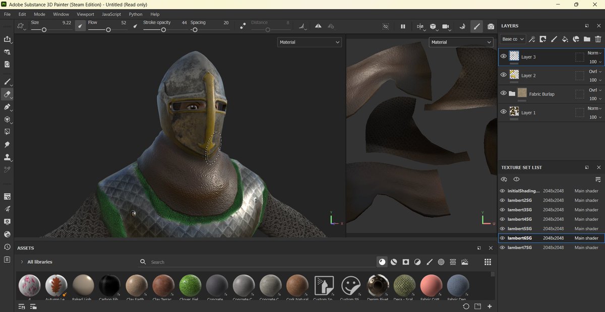 Isabladevr's tweet photo. More Substance 3D Painter work. I did this need more practice #modelpainting https://t.co/LMMT2Y1tpN