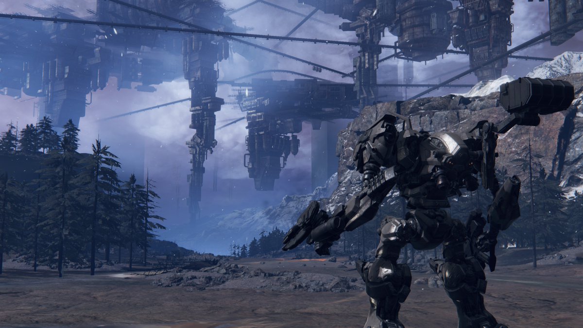 TurboJetNitro10's tweet photo. Forgot to post a review on this one but I finished Armored Core 6 (back in January) and yeah this is hands down one of my favorite games now. Watched a streamer friend play it one day and somehow it just clicked. It probably plays off my love for armored suits but yeah, me likey. https://t.co/akd99pCMOD