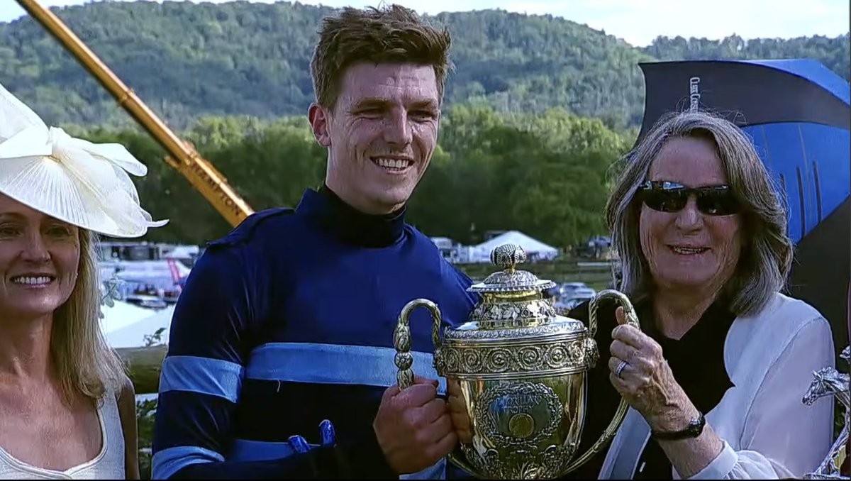 USASteeplechase's tweet photo. Fifth Race Result at Nashville

Purse: $250,000 
The Calvin Houghland @TNSteeplechase  (Grade I)
(Sport of Kings Hurdle Stakes)

🏆 1st Place: Zabeel Champion (GB) (L)

Jockey: @FreddieProcter 

Owner: @RiverdeeStable 
Trainer: Jack Fisher

2nd - SWORE
3rd -  ZIGGLE POPS (GB)

#USAJumpRacing