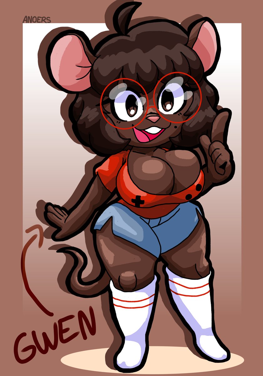 Gwen in my style... Y'know, i think she's fine in my style now
Gwen by <a href="/JP_Criacoes/">Pereira Cartoon Studio 🍐✨</a> 
#furry #fanart