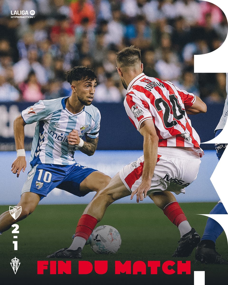 RealSportingFRA's tweet photo. ⌛ Fin du match.

2⃣  - 1⃣

#MálagaRealSporting
#LALIGAHYPERMOTION https://t.co/qaY3WlhNIn