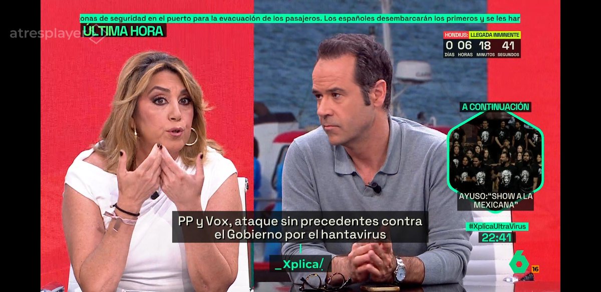juanteio's tweet photo. No entiendo q #andrealevy siendo #Sabat estre trabajando, y otra que ella y @ChicoteLerena se alteren tanto cuando dicen "hay gente que dice..", y q no dejen de hablar cuando hablan otros, y q #chicote sea #negacionista al decir que no hay que hacer cuarentena. #xplicaultravirus https://t.co/84Kfyvkl0E