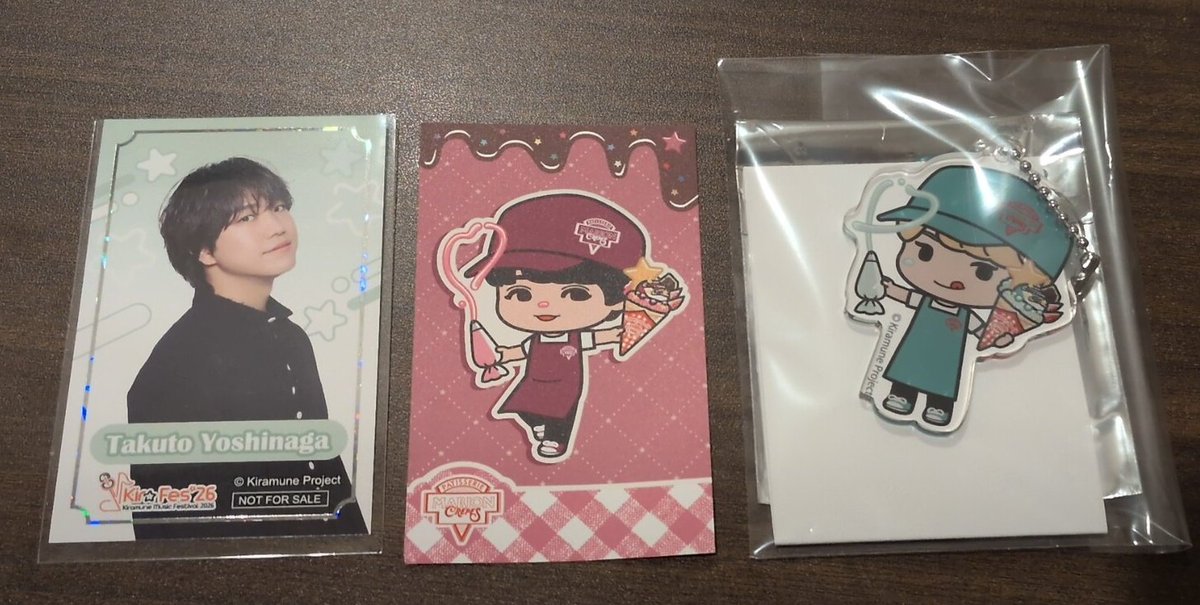 prnwhite2's tweet photo. 【交換】Kiramune キラフェス キッチンカー まねきねこ マリオンクレープ 

譲:アクキー 上村
　  スタンプカード 堀金
　  箔押しカード 吉永

求:同種 堀江

条件合う方いましたらお声がけください https://t.co/a3eU9CV1WU