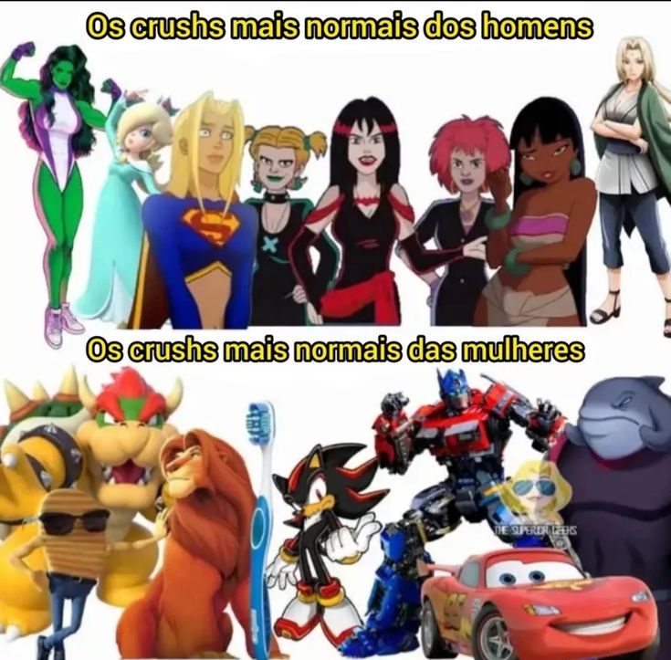 Qual personagem era o crush de vocês?