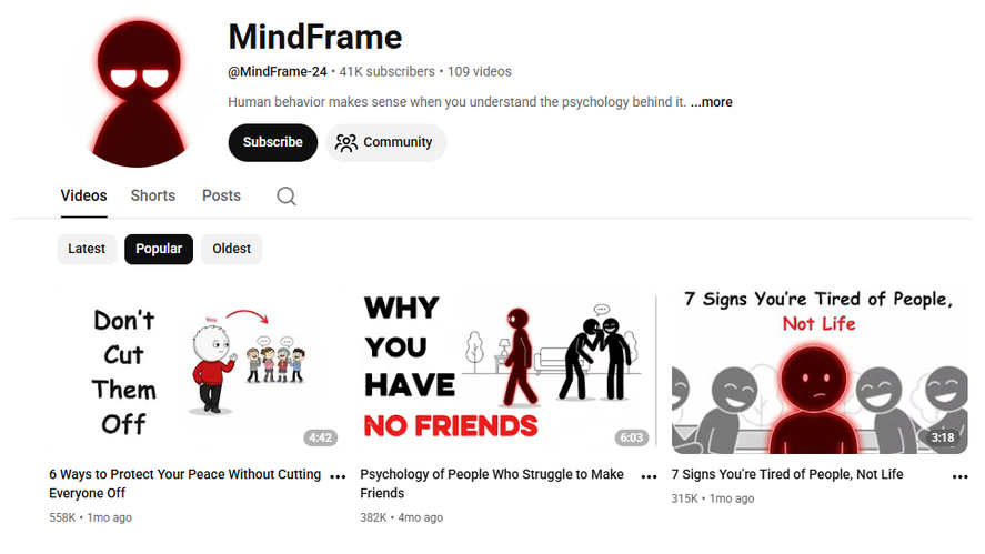 Mind Frame Without Rider NEW NICHE DISCOVERY! 📣 MindFrame Solemnly explores human behavior and ...