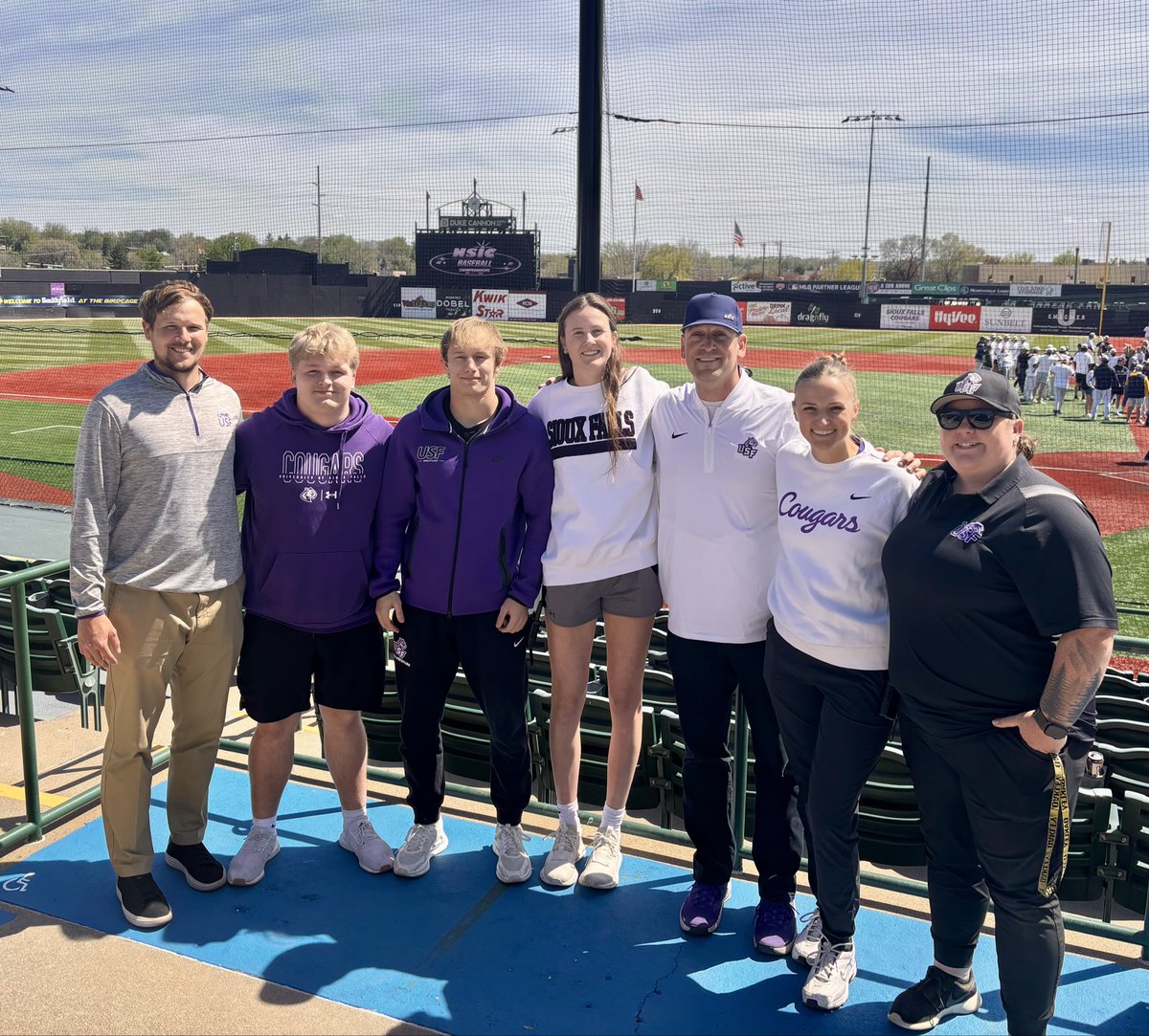 jonnyhart5's tweet photo. Another year hosting the @NorthernSunConf baseball tournament  ✅! 

Grateful for this crew who worked from start to finish and countless others who made it a success. https://t.co/PBgrYu34E8