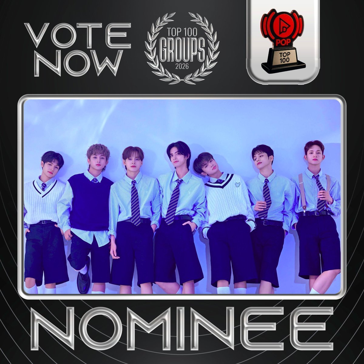 TOP100KPOP's tweet photo. HORI7ON has been nominated for the Best Group Award 🏆

🚨 LAST DAYS TO VOTE!!!
👉 VOTE: https://t.co/SHUStTXf8g https://t.co/9nIw7ocmHj