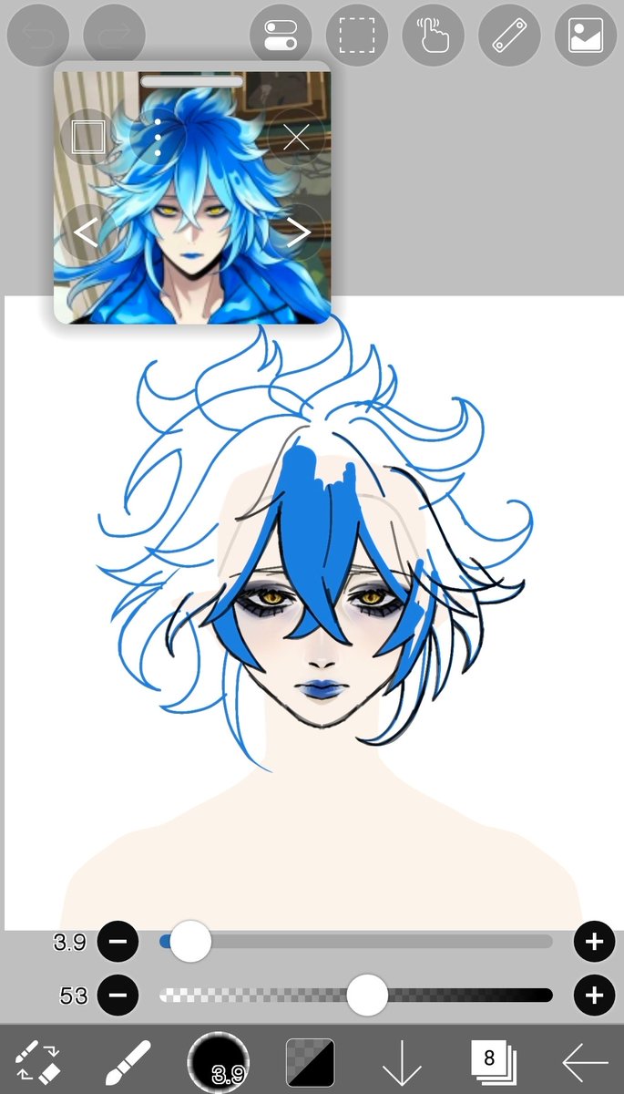 silvinayuri's tweet photo. I hate drawing her hair girl fuck you https://t.co/ZMnpMLGyH9