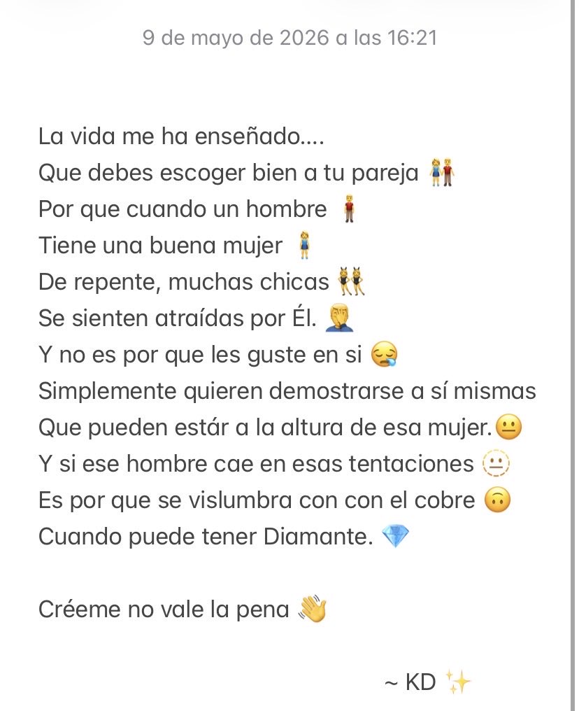 KarolDelgado893's tweet photo. #sincero #amor https://t.co/NjKffX52Y1