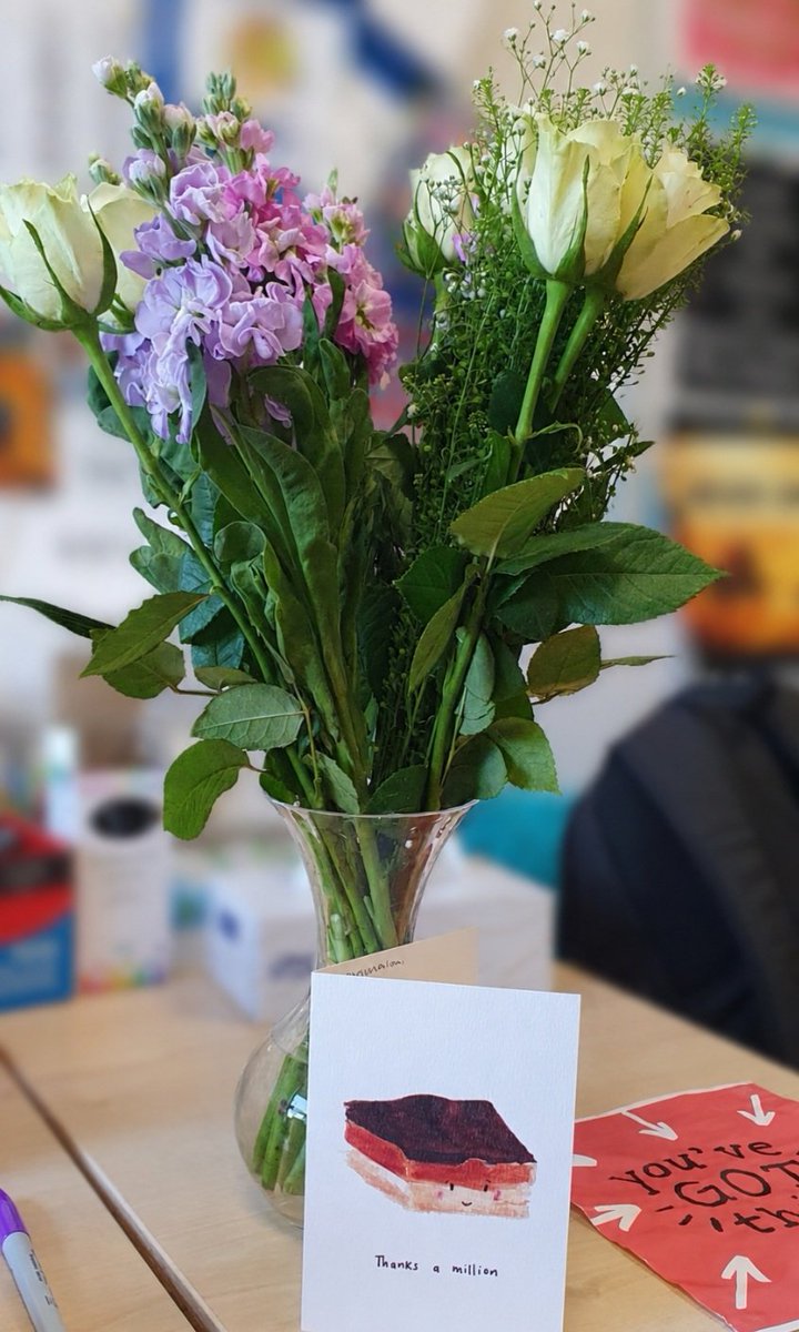 MsMMason's tweet photo. Sad to say goodbye to an incredible bunch of Year 13s this year. I will miss our Positivitea breaks on Thursdays.  Such a diverse range of university offers, apprenticeships and gap years. Good Luck to them all in their A-levels next week! https://t.co/ezqkF5Y8uh