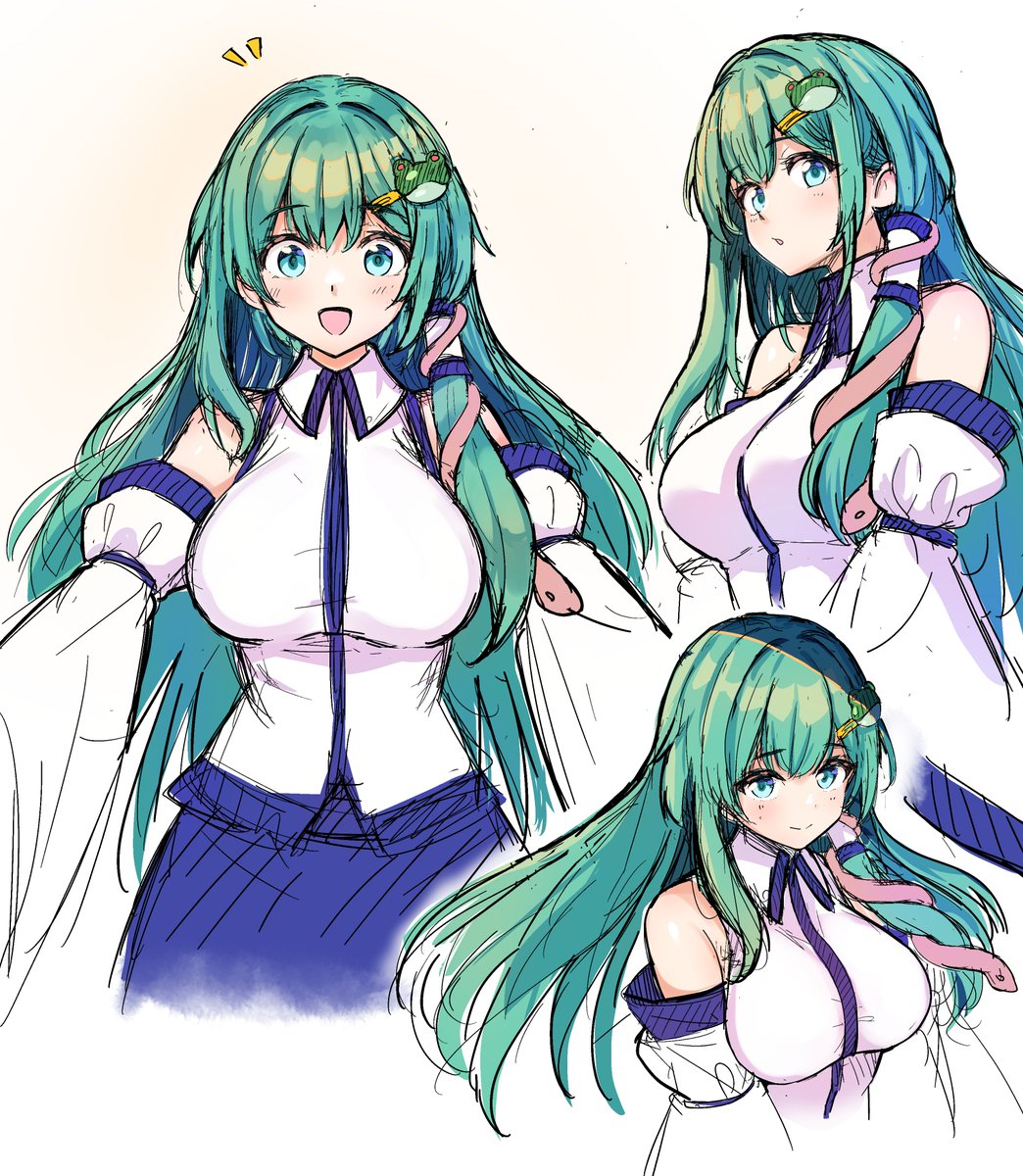落書き　早苗の習作