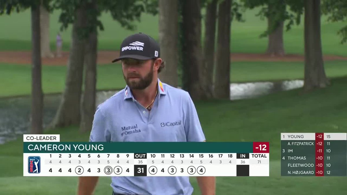 GolfonCBS's tweet photo. Just look at Cam Young's scorecard https://t.co/VAxjQz9PIr