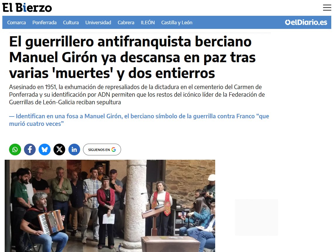 abel_aparicio_'s tweet photo. En una semnana dos entregas de restos en León. Dos afiliados de la @UGT_Comunica, Aurelio Rodríguez Martínez de 30 años y Manuel Girón Bazán de 41 años y uno de la @CNTsindicato Rodríguez Martínez de 38 años.
Los sindicatos pueden tener mil fallos, pero es la defensa que tenemos. https://t.co/q9jlKu5F5T