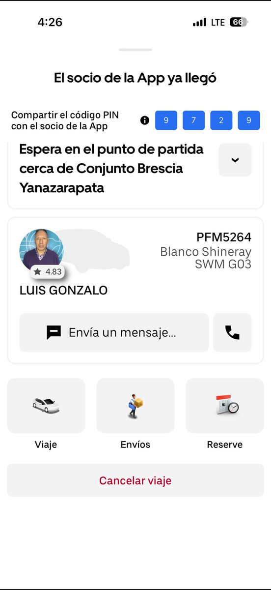 DanielavanMC's tweet photo. @Uber_Ecuador hice el pedido de una unidad que me dice ya llegué me hace esperar más de 10 min y nunca a aprecio ni contesto ni nada. Terrible servicio de esta persona. Me tocó cancelar el viaje porque se fue por otro lado y encima me toca pagar. El colmo https://t.co/Seyj5WAmiD