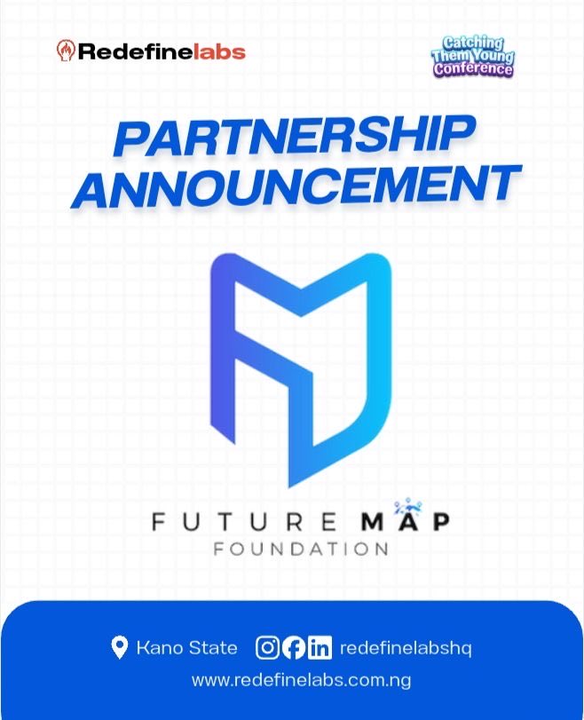 Futuremapfdn's tweet photo. We’re excited to announce that FutureMap Foundation is now an official partner of Redefinelabs 

This partnership represents a shared vision for innovation, youth development, and creating impactful opportunities for the next generation of leaders and changemakers. Together, https://t.co/gtMVorf4ey
