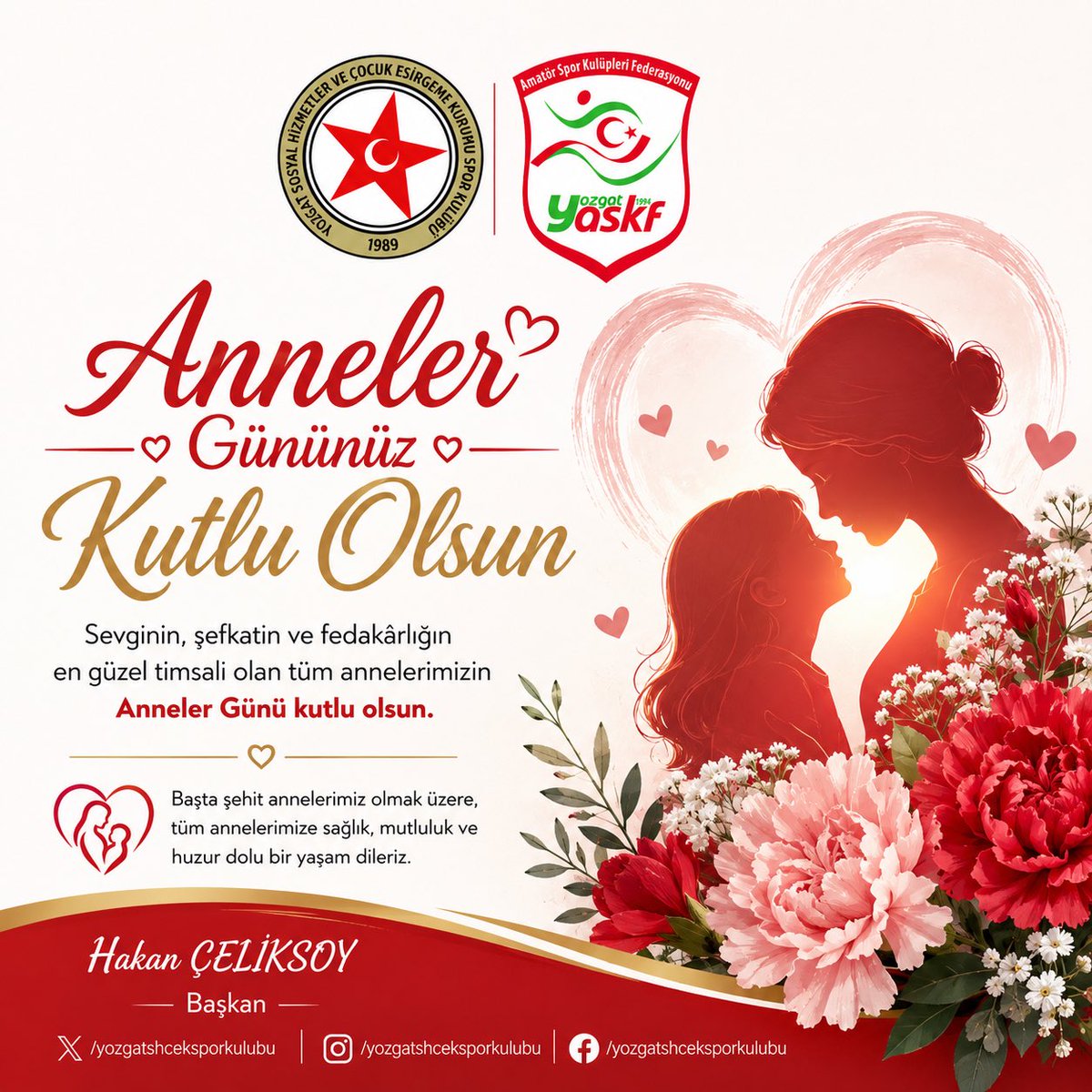 YOZGATSHCEKSPOR's tweet photo. Tüm Annelerimizin Anneler Gününü Kutlarız https://t.co/j5jyCsggEL