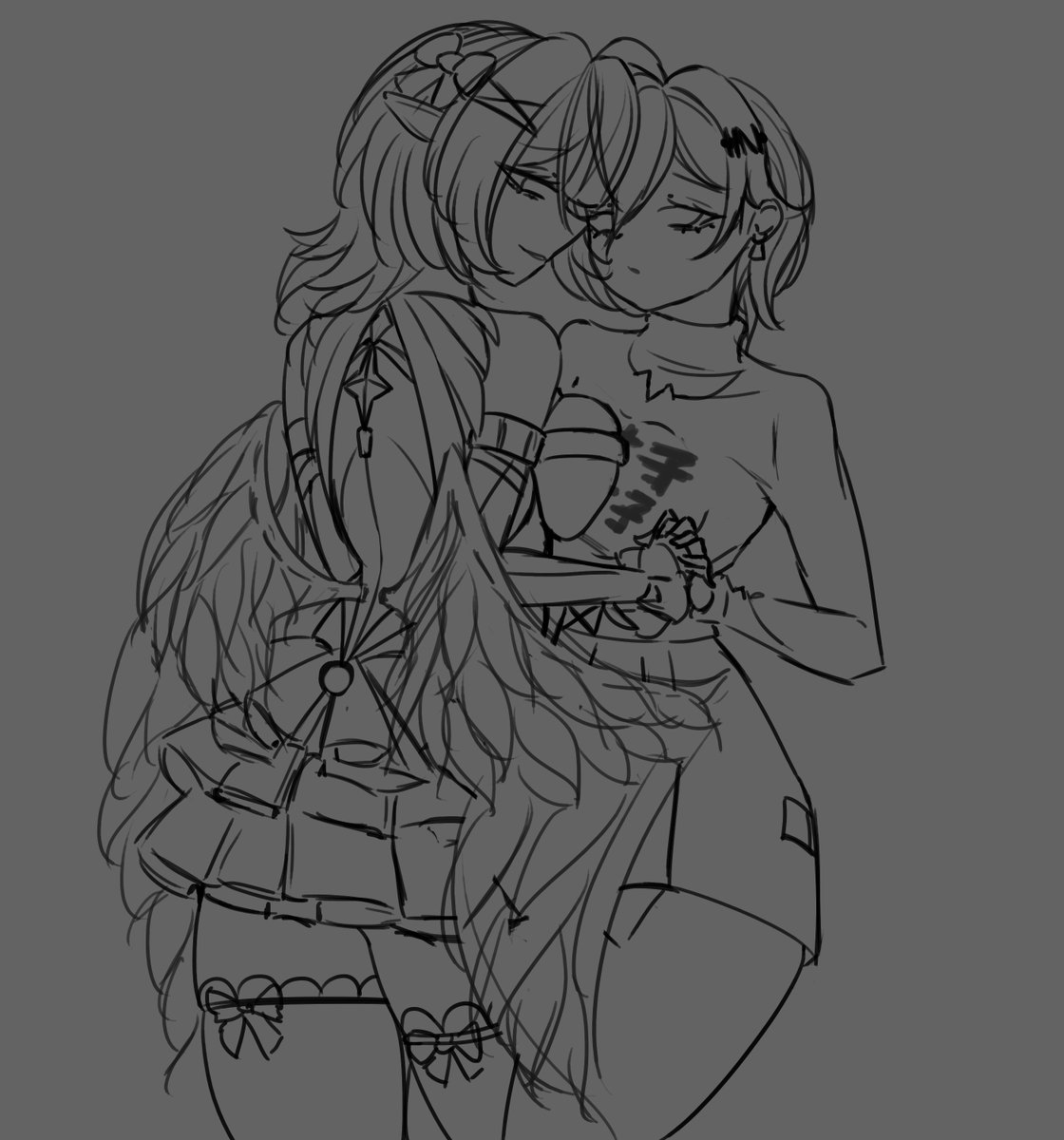 lNotColt's tweet photo. Some Remielle and Belle doodle. 😶

#zzzero #Remielle #Belle #Ramiel https://t.co/2H5pcVgjpr