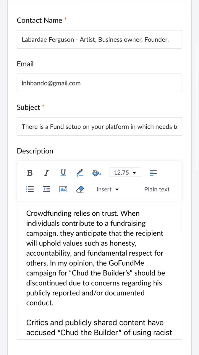 LNHDOLO's tweet photo. Dear Mr Chud

I found it hilarious that you genuinely thought you could use Crowdfunding to your benefit so I put in a ticket to get it removed 😁

@ChudTheBuilder @Chudthebldrclip https://t.co/QCHZHWftnv