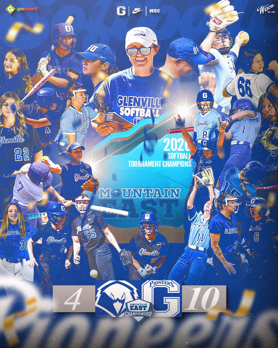 GSU_Softball_'s tweet photo. 🏆🏆🏆

For the first time in program history, your Pioneers are @TheMountainEast Tournament Champions!

#GoPioneers https://t.co/jkjDDKLXHK
