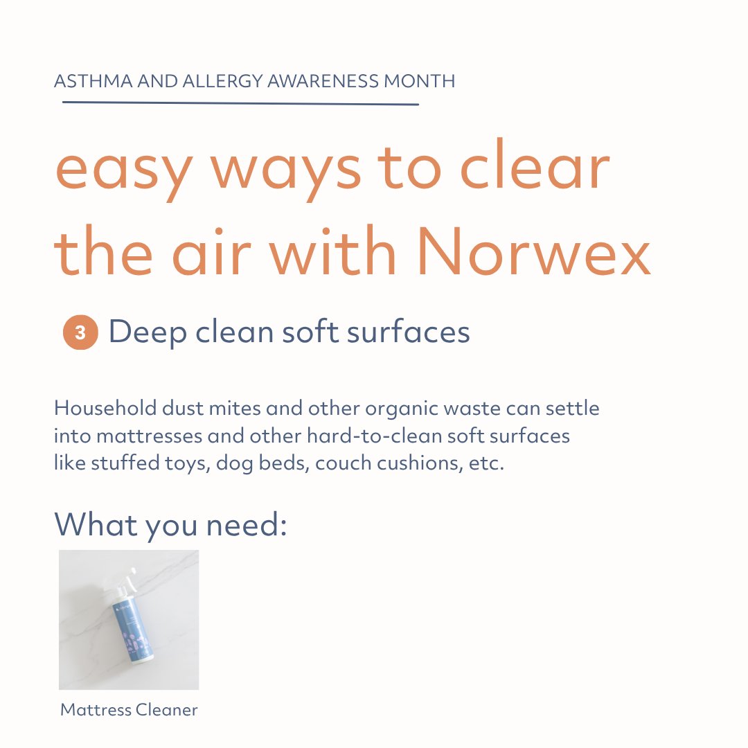 norwex's tweet photo. Do you know what’s really triggering allergy symptoms in the home? 👀

Swipe to learn the most common culprits, and what you can do about them. ➡️ https://t.co/NYVPEq485i