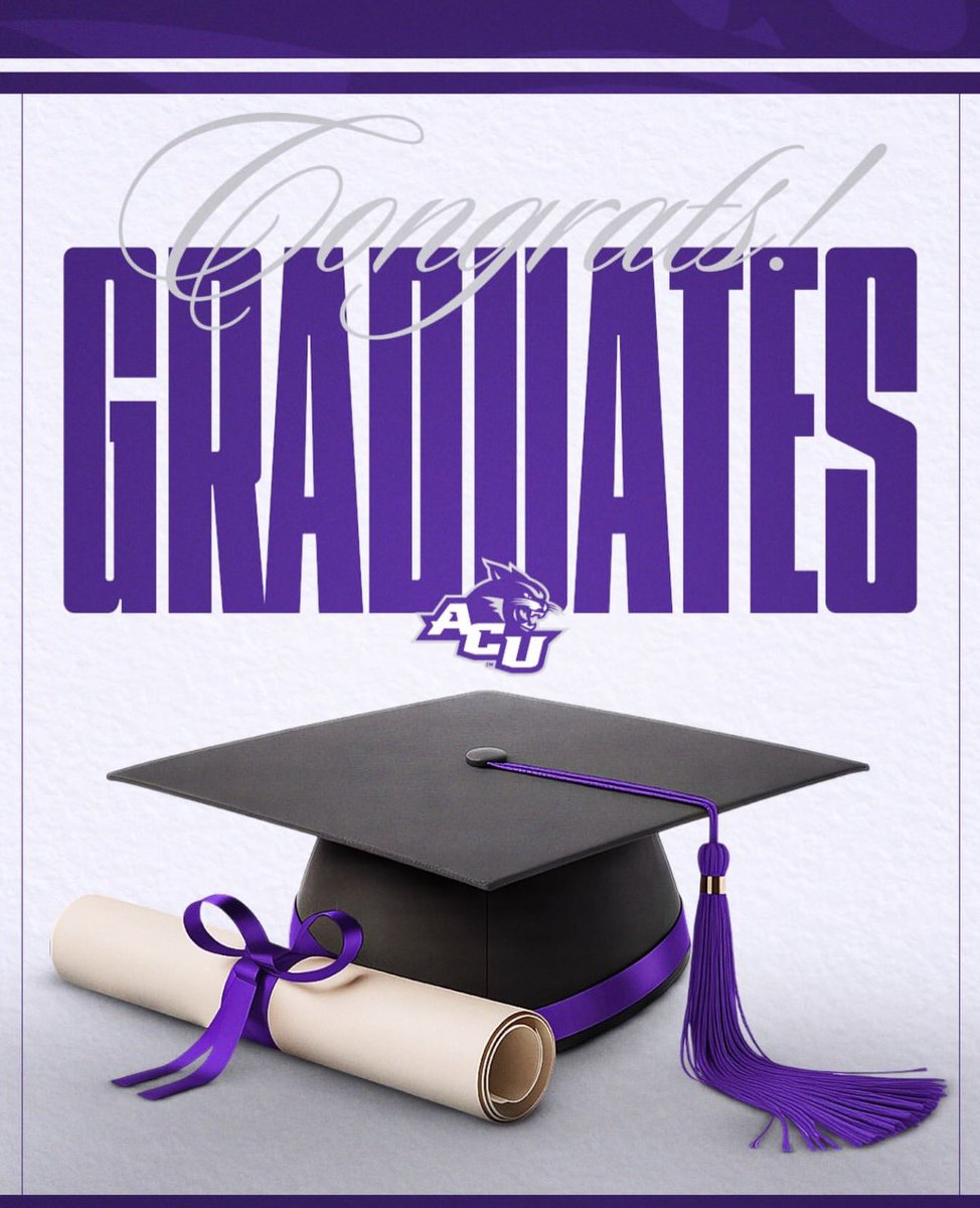 ACUsports's tweet photo. Congratulations graduates!! We are so proud of you and all you have accomplished. Once a Wildcat, always a Wildcat💜

#GoWildcats https://t.co/42l5ZloG6z