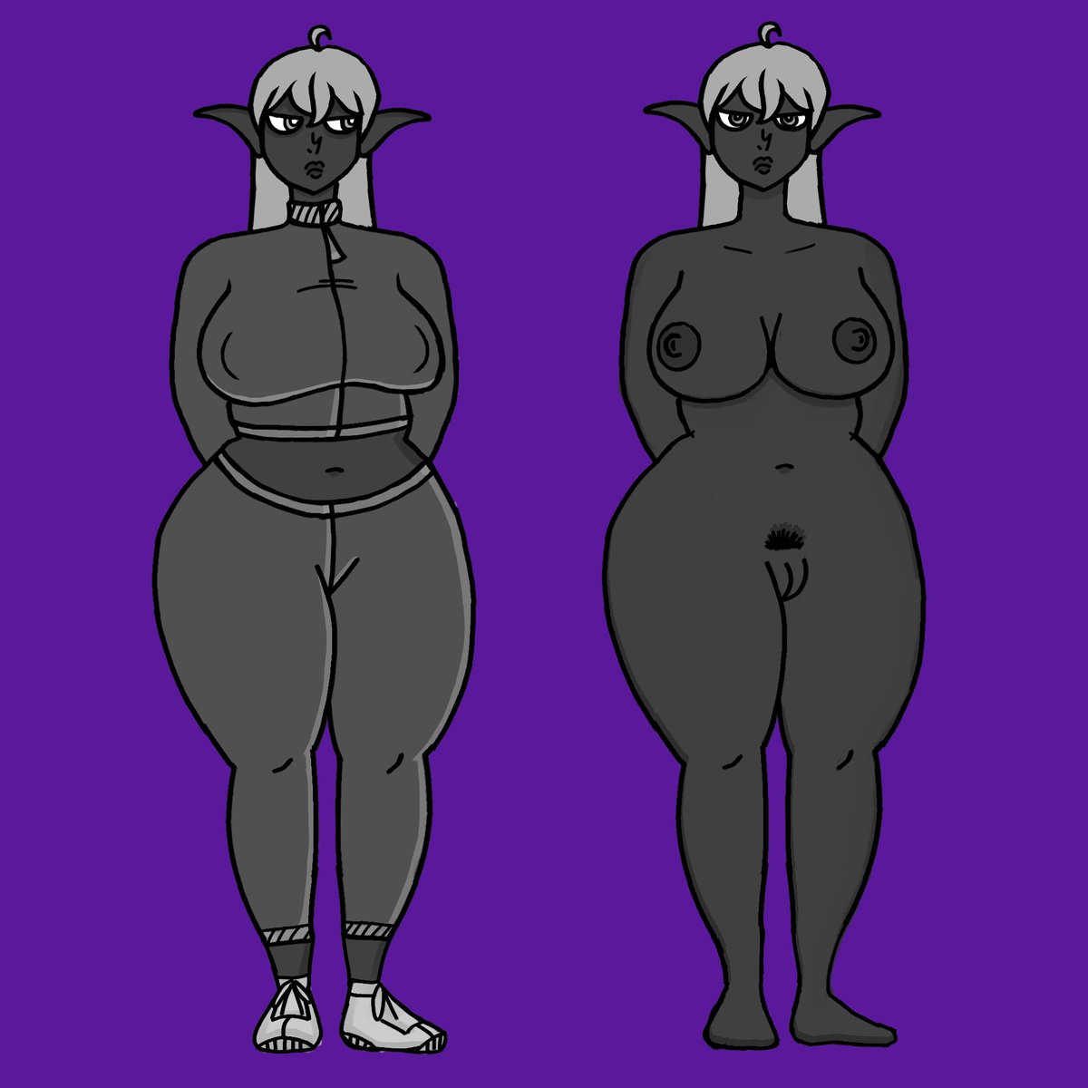 myshakuzin's tweet photo. Dark Elf #rpg #hentai #art #wow https://t.co/QiEzlyHKds