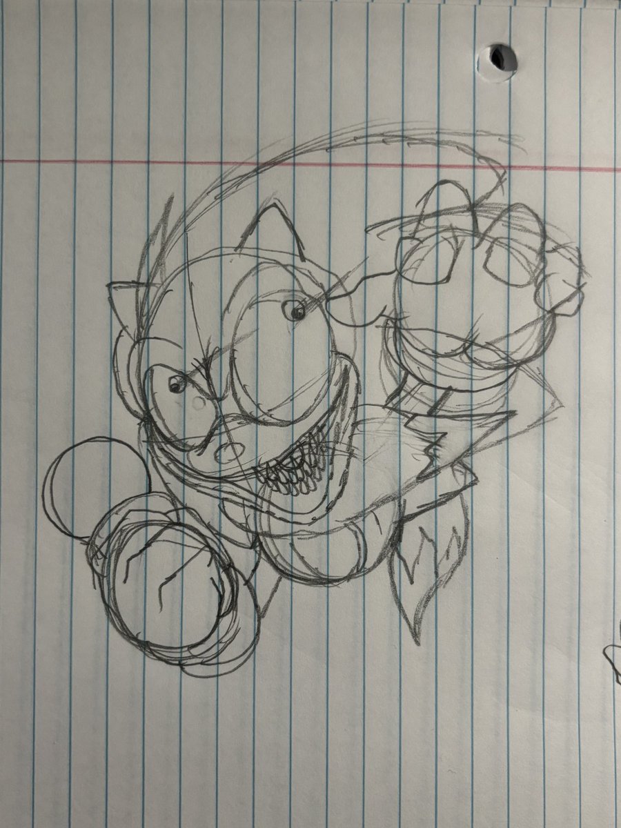 Exe_Tron2's tweet photo. Here’s a sketch of the ugly thing as my xeno take with Fanon Xeno (by @ErickAnim101 sorry just to mention) idk what made me birth this thing but it looks goofy 🐴 https://t.co/2sylKaQ7dd