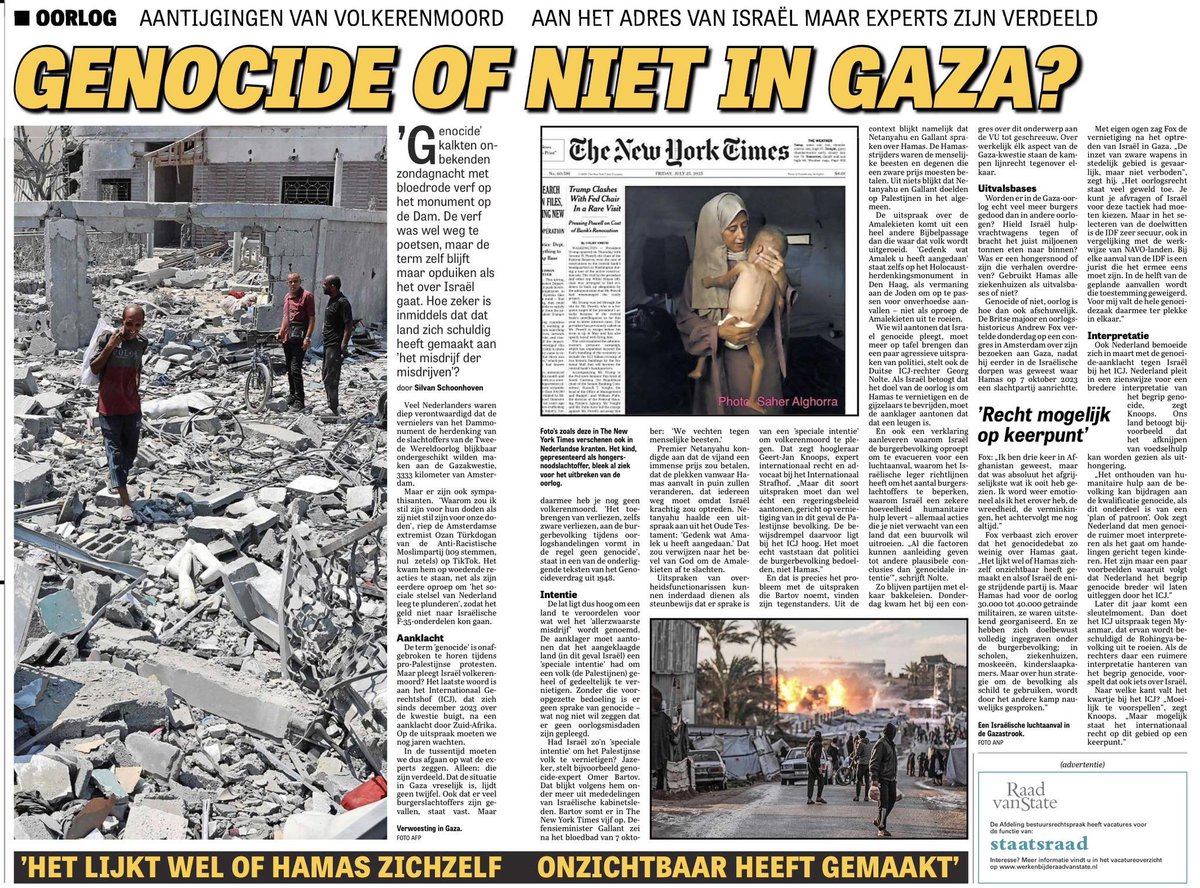1/ Scherp geformuleerd stuk van <a href="/SilSchoonhoven/">Silvan Schoonhoven</a> over de vermeende genocide in Gaza. Wat blijft over van die beschuldiging over als je naar de feiten kijkt? Daarmee ook een aanklacht tegen de selectieve verontwaardiging en de morele blinde vlek: wie het verschil niet ziet tussen