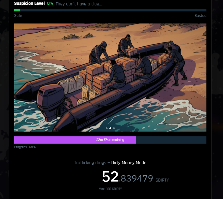 WololoCrypto's tweet photo. https://t.co/OQ2rlhK4oQ  

I don't usually get into on-chain games but I just discovered @OffshoreOnMega while browsing the @megaeth  Terminal and I'm hooked. The game loop: buy Influence with USDm => run illegal operations to get $DIRTY => buy assets with $DIRTY => jump into the next Swiss Vault cycle (the more you launder, the bigger your share) => claim USDm => repeat.

You control the exit: sell your $DIRTY, keep your USDm, or go full reinvest mode and let the printer go brrrrr. 
As always with these games, it's fun while it lasts: don't bet what you can't afford to lose.

Also link your Mega ETH terminal and boost the app if you feel like it