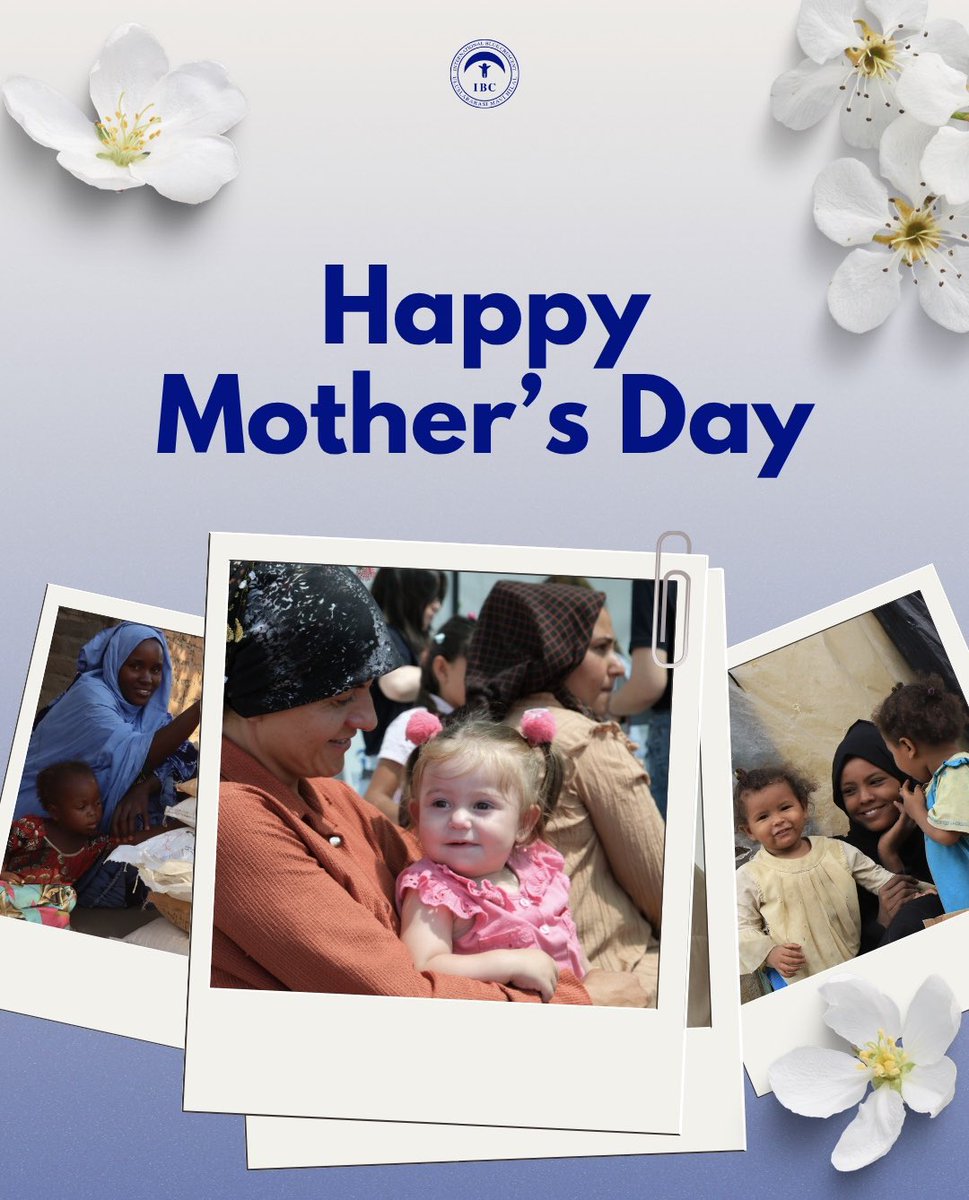 IBC_TR's tweet photo. We celebrate all mothers who continue to be a source of safety, compassion, and hope for their children while carrying the burdens of war, disasters, and poverty across different parts of the world, and who quietly give strength to life every single day. 

Happy Mother's Day!🌷💙 https://t.co/RBzo5mSrLm