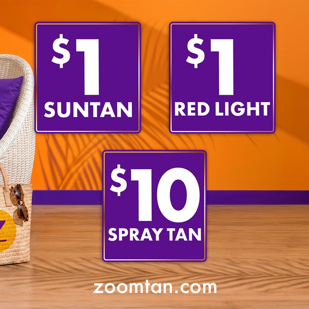 ZoomTan's tweet photo. A little something for mom… and a little something for you 💐🤍

The Mother’s Day sale you both deserve: 
1️⃣ $1 Suntan Session
2️⃣ $1 Red Light Session
3️⃣ $10 Spray Tan Session
4️⃣ PLUS, more in store! 

🛍️ Get Coupons Here: https://t.co/Ps5Yx1Fmzq
📅 Sale Runs 5/10/26 https://t.co/9xFWhVcEGt