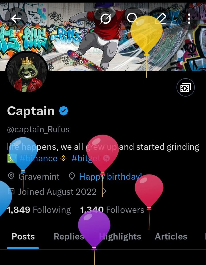 captain_Rufus's tweet photo. It's seems I was born today 
X gave me balloons https://t.co/p4uboNXY98