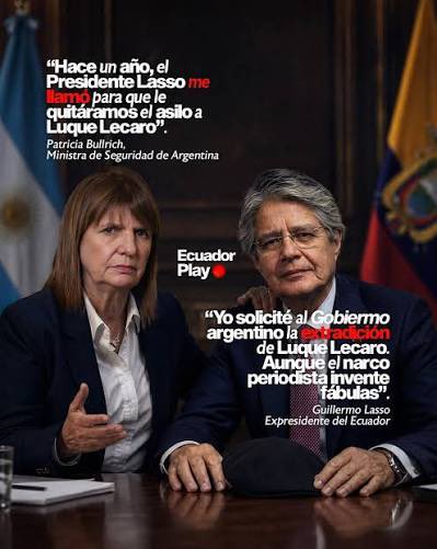 FALSO SRA. PATRICIA BULLRICH|| Hernán Luque Lecaro fue detenido por <a href="/INTERPOL_HQ/">INTERPOL</a> y no tenía asilo político concedido por el gobierno en el que era Vicepresidenta <a href="/CFKArgentina/">Cristina Kirchner</a>; la temporalidad de cuando huyó para Argentina marca que fue ya en su gobierno de derecha con la