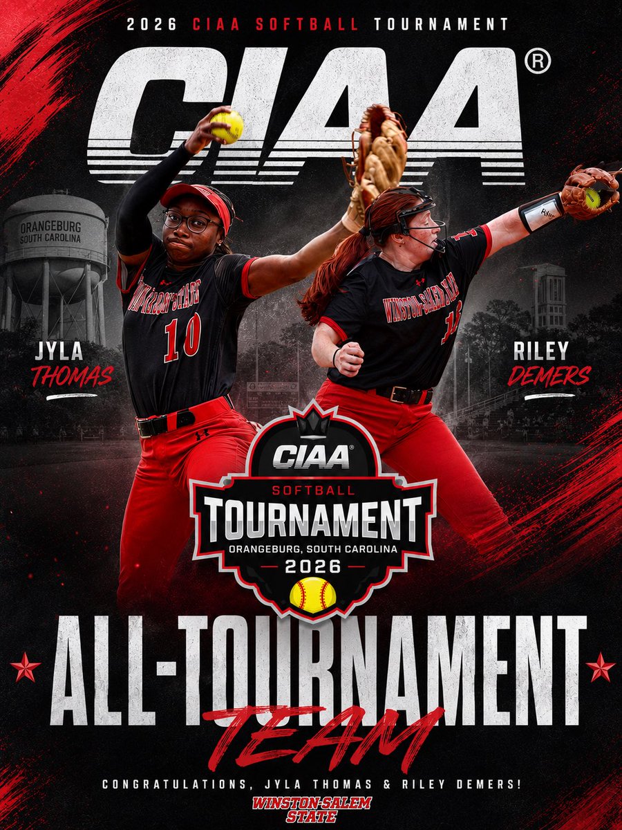 WSSU_Athletics's tweet photo. Congratulations to Jyla Thomas and Riley Demers on being named to the CIAA All-Tournament Team! https://t.co/TkARG4pKgN
